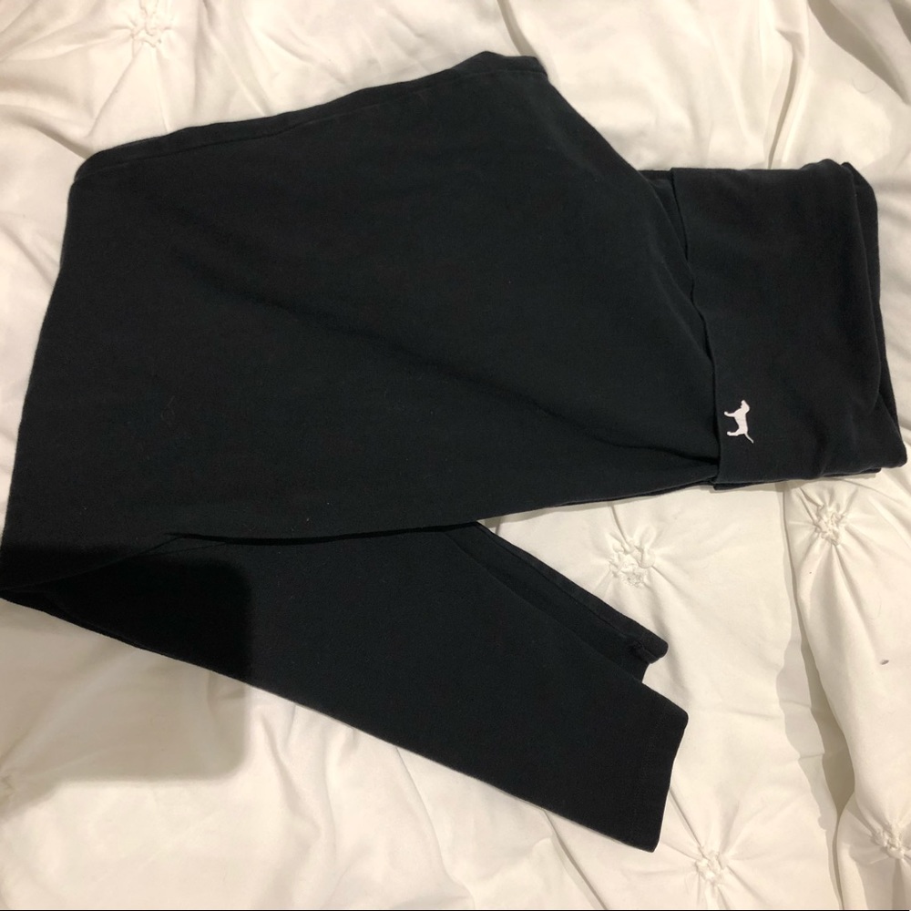 PINK fold over leggings